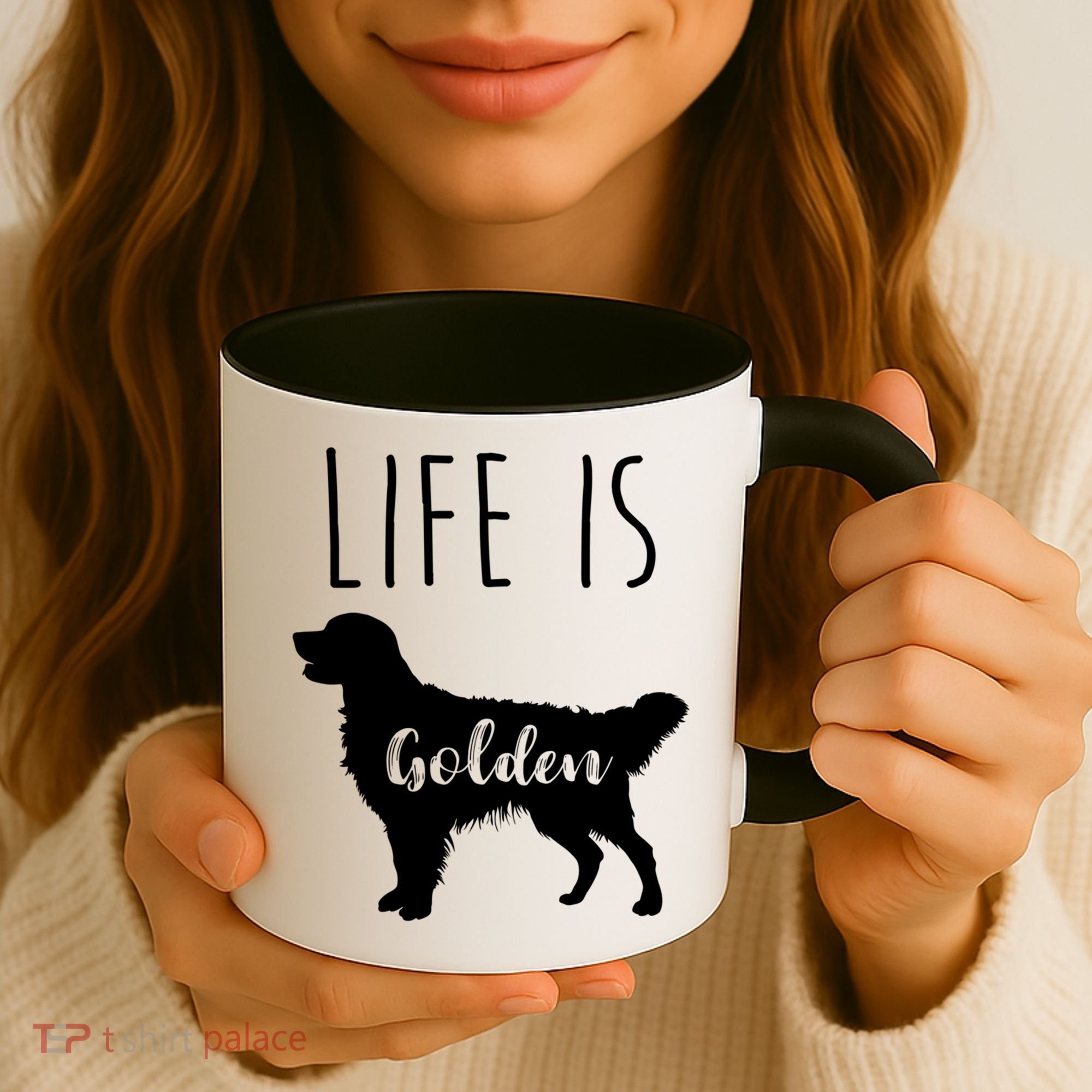 Life Is Golden Golden Retriever Cute Gift Coffee Mug