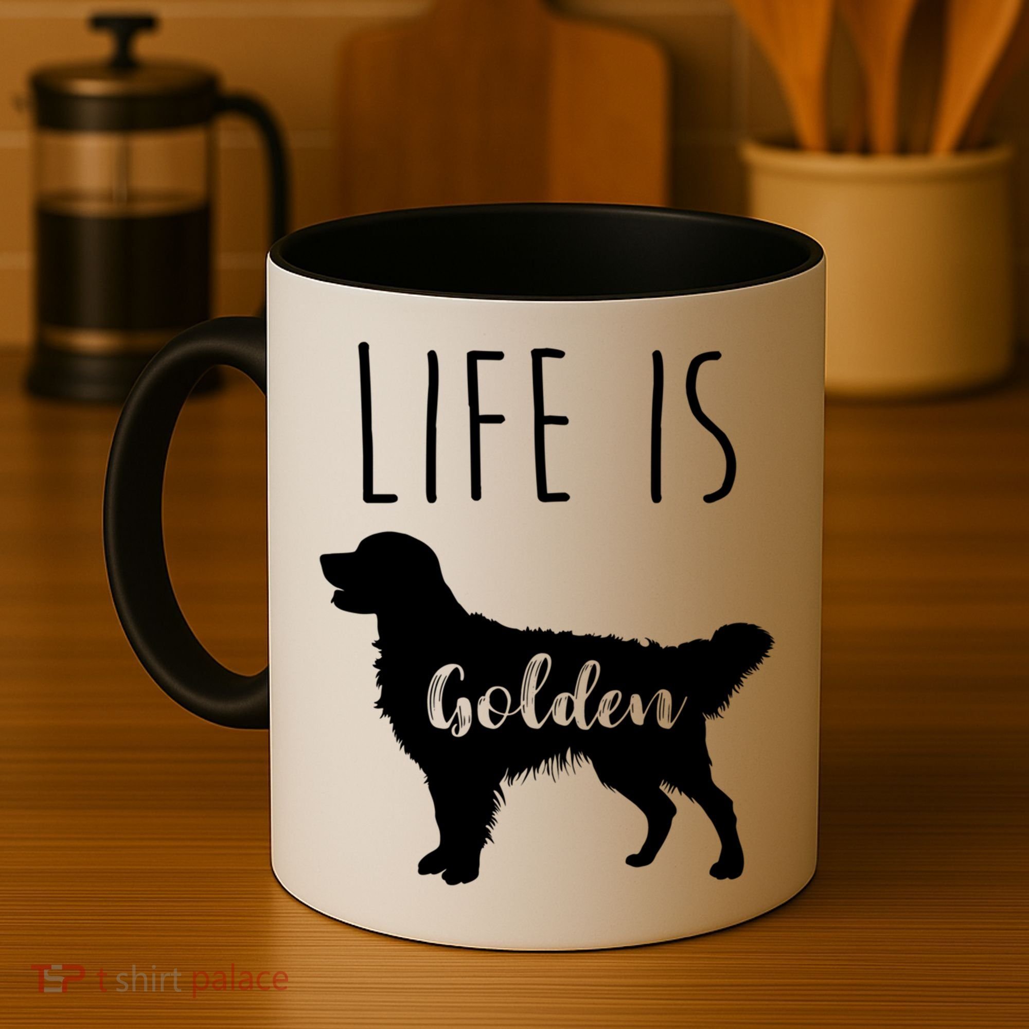 Life Is Golden Golden Retriever Cute Gift Coffee Mug