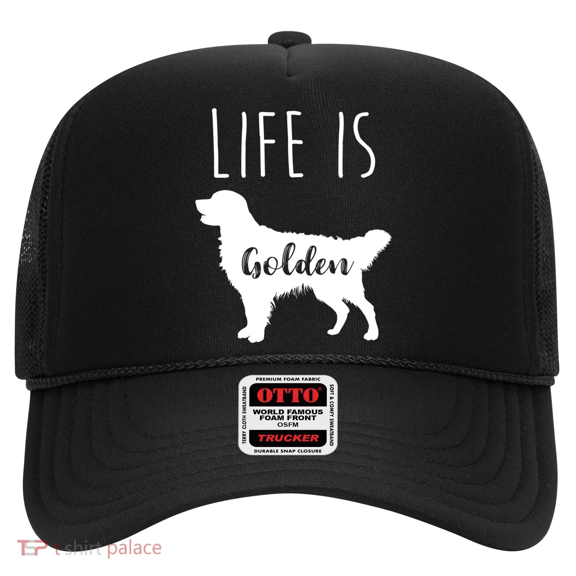 Life Is Golden Golden Retriever Cute Gift Hat