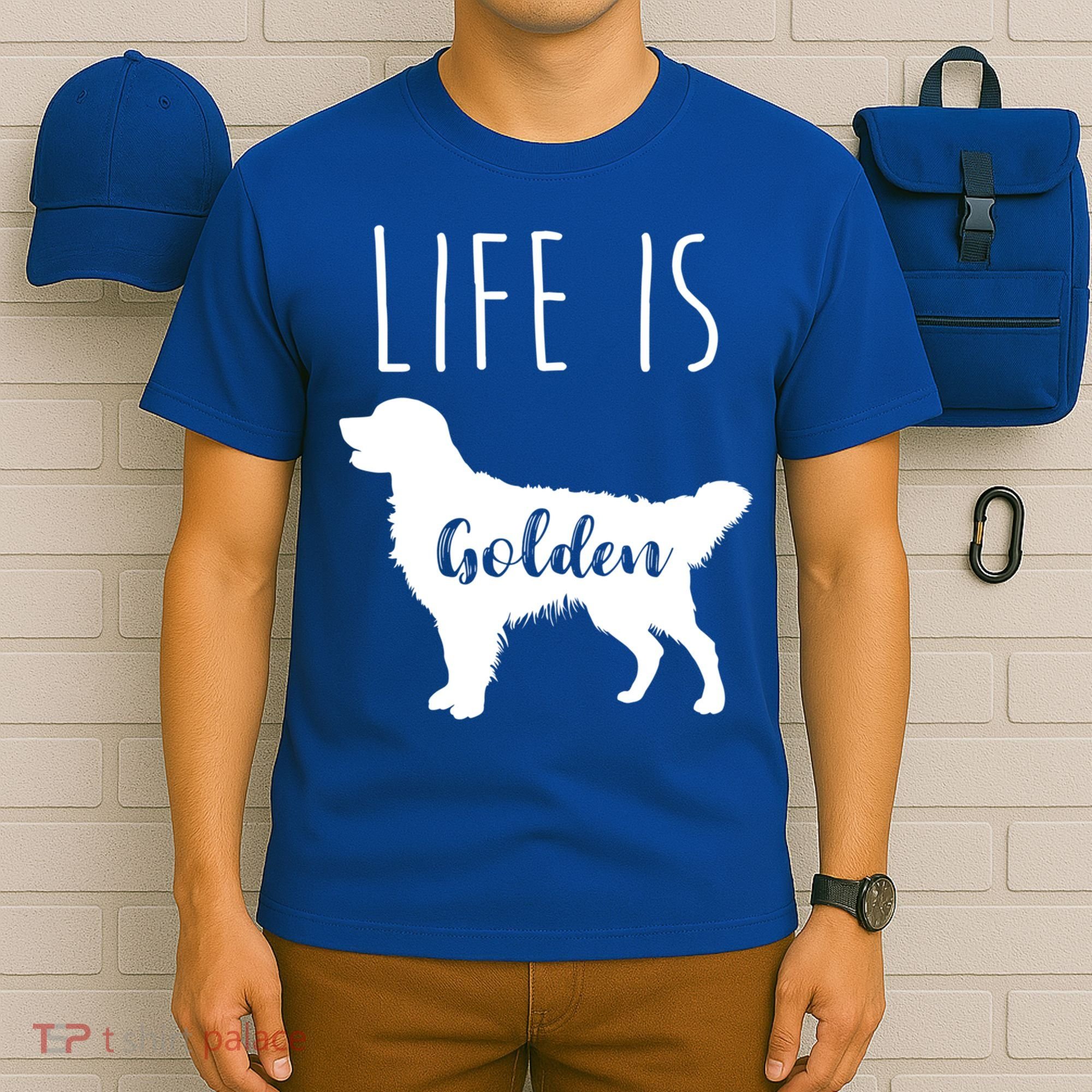 Life Is Golden Golden Retriever Cute Gift T-Shirt