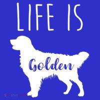 Life Is Golden Golden Retriever Cute Gift Polo thumb 2