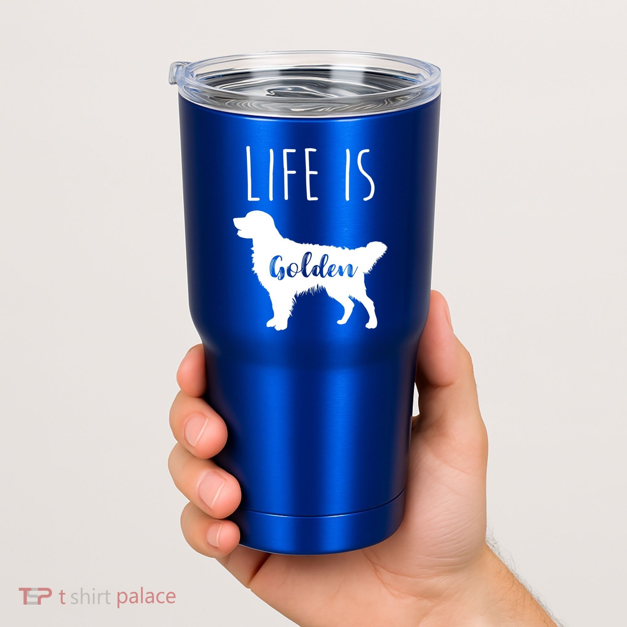 Life Is Golden Golden Retriever Cute Gift Tumbler