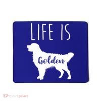 Life Is Golden Golden Retriever Cute Gift Mousepad thumb 0