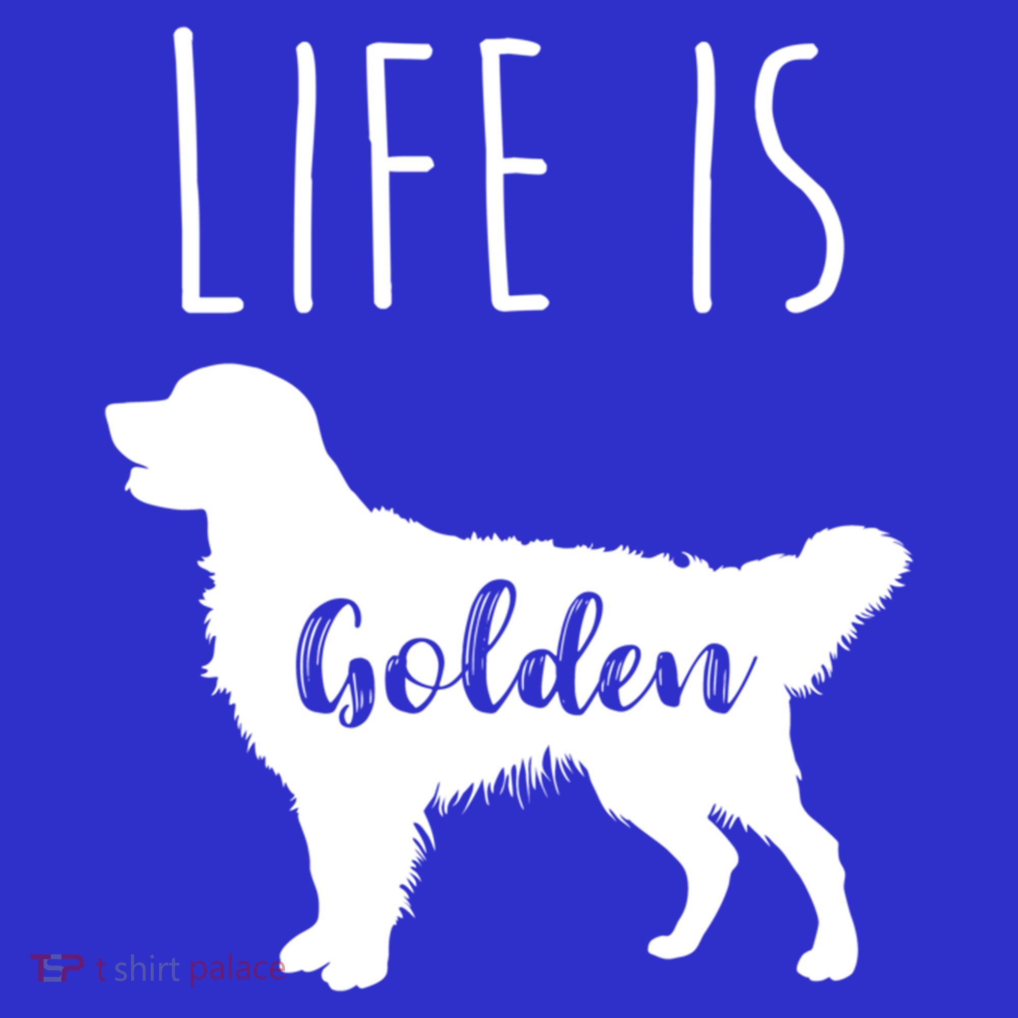 Life Is Golden Golden Retriever Cute Gift Women's Tank Top