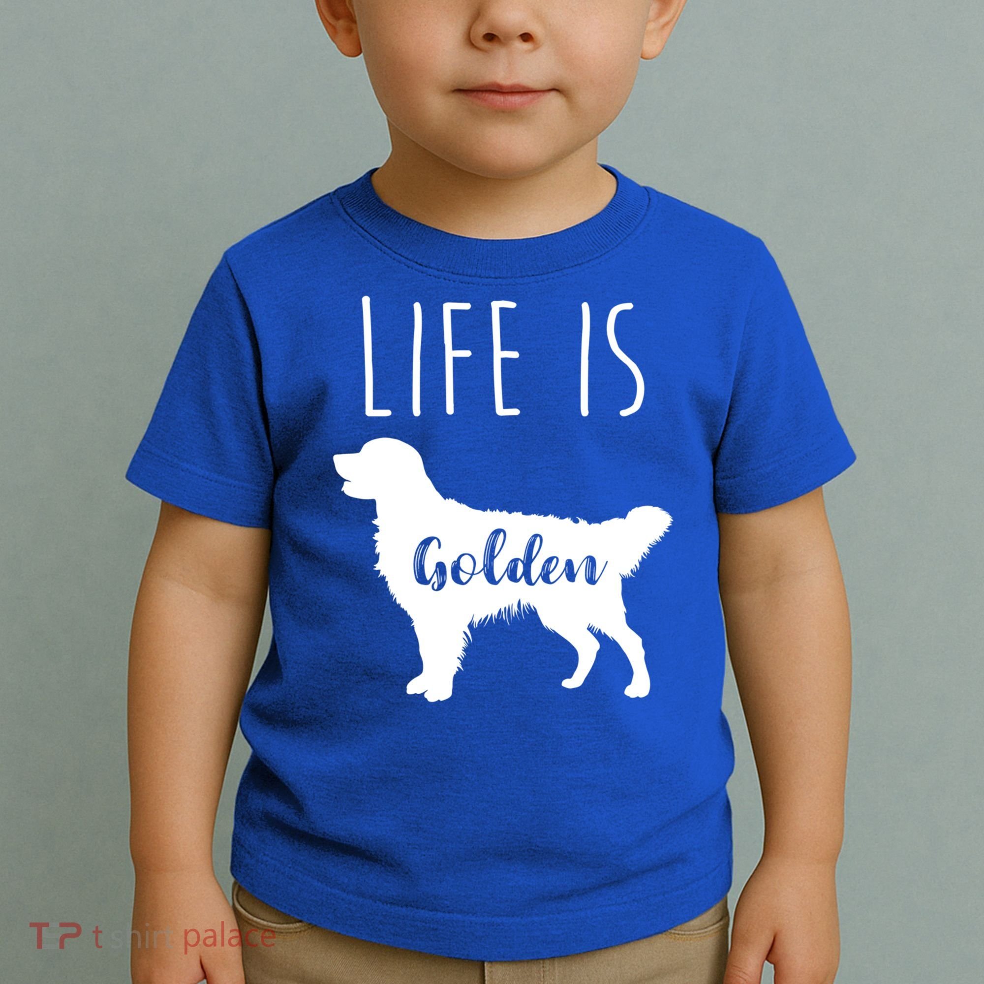 Life Is Golden Golden Retriever Cute Gift Toddler T-Shirt