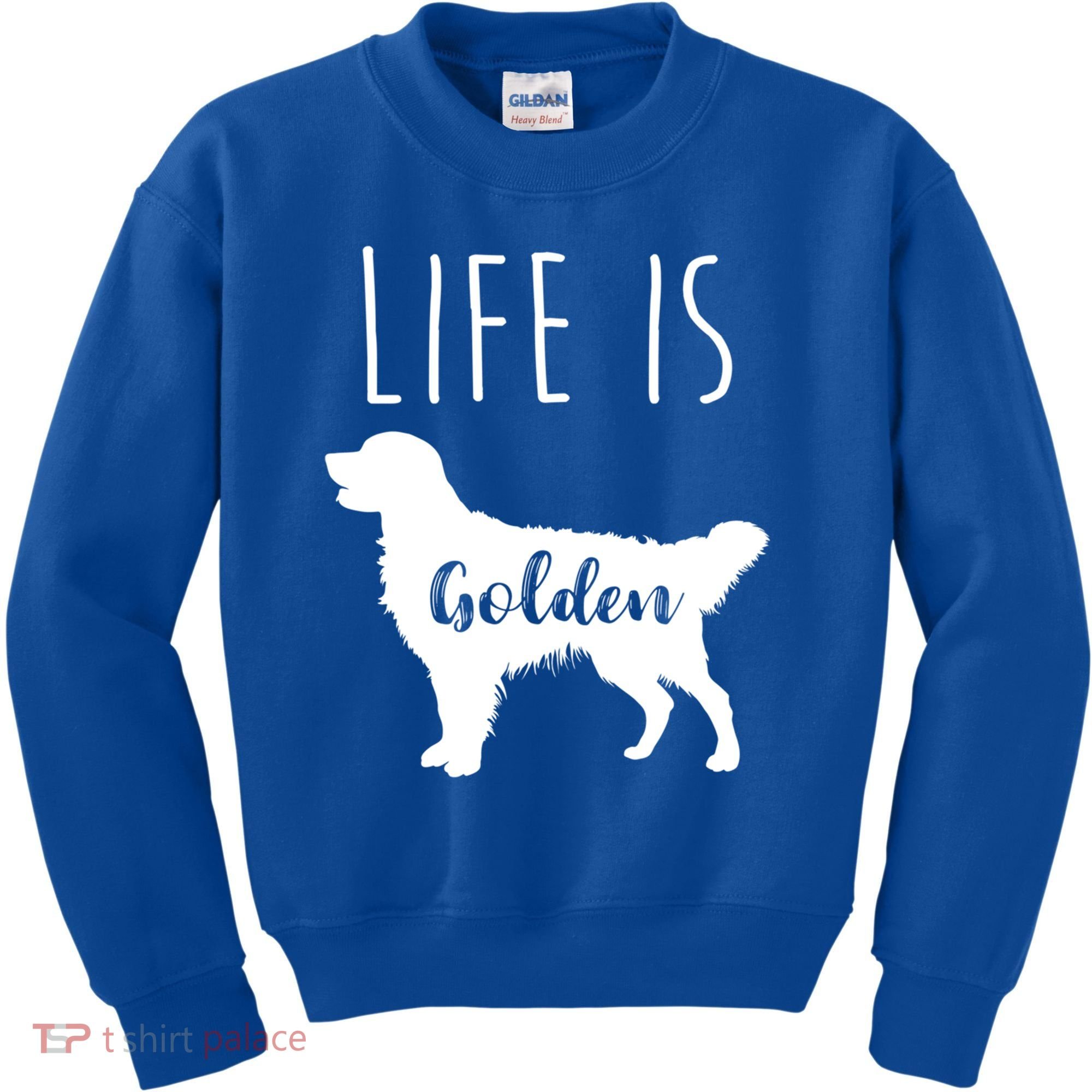 Life Is Golden Golden Retriever Cute Gift Kids Sweatshirt