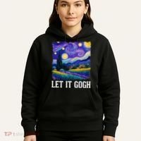 Let It Gogh Funny Art Starry Night Hoodie thumb 5