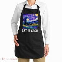 Let It Gogh Funny Art Starry Night Apron thumb 2