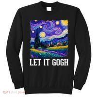 Let It Gogh Funny Art Starry Night Sweatshirt thumb 0