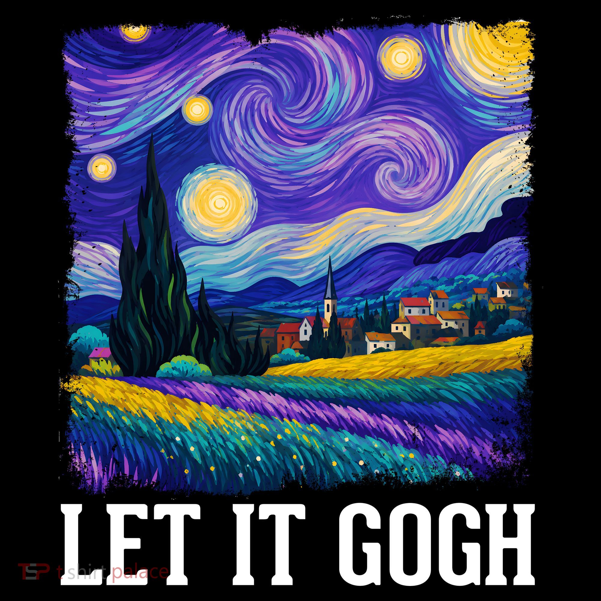 Let It Gogh Funny Art Starry Night Sweatshirt