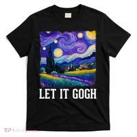 Let It Gogh Funny Art Starry Night T-Shirt thumb 0