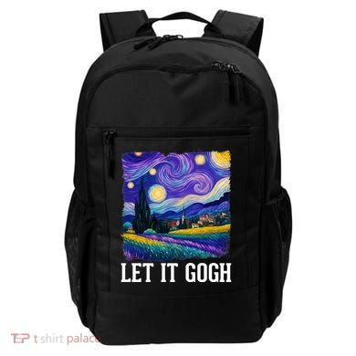 Let It Gogh Funny Art Starry Night Backpack