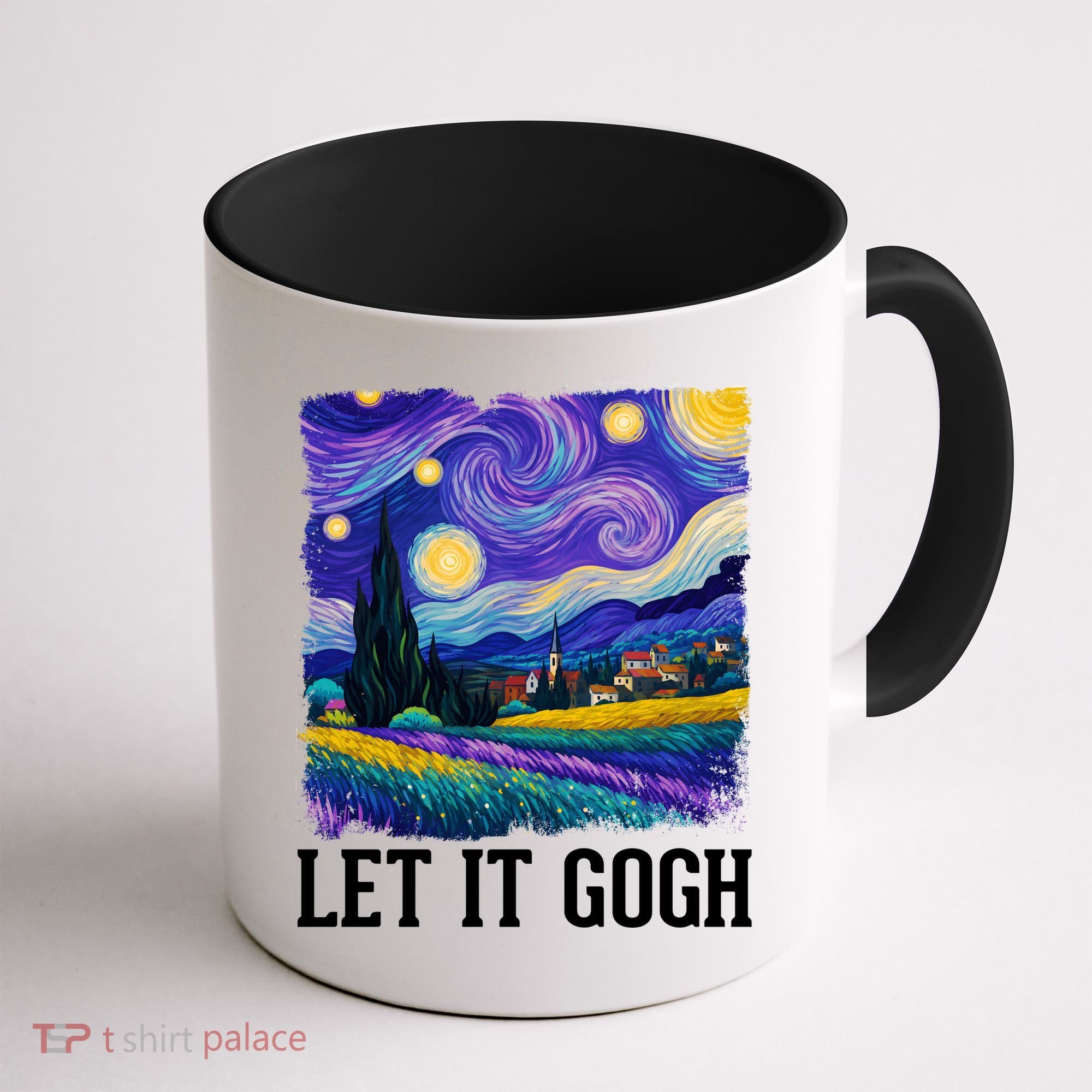 Let It Gogh Funny Art Starry Night Coffee Mug