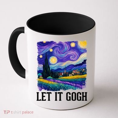 Let It Gogh Funny Art Starry Night Coffee Mug