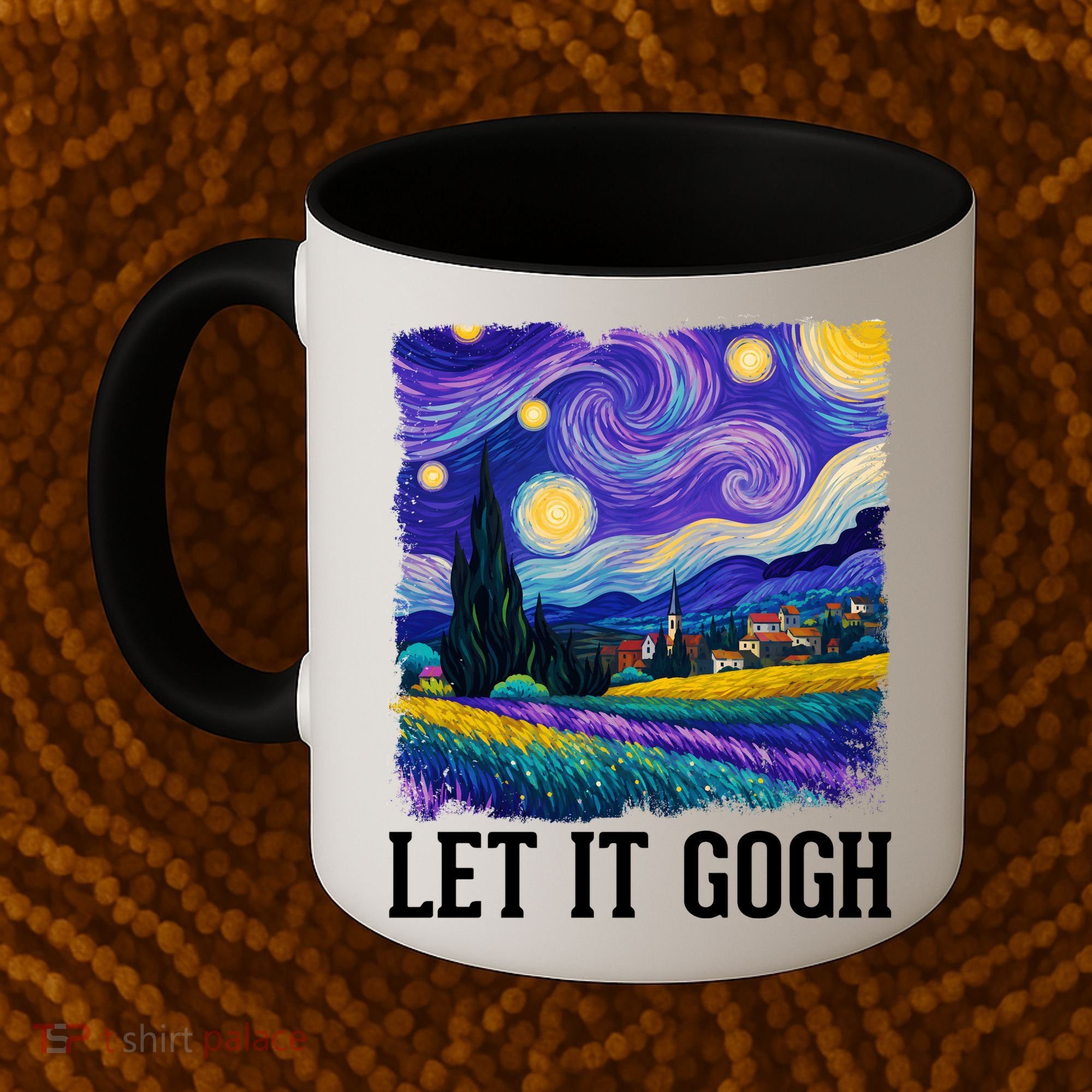 Let It Gogh Funny Art Starry Night Coffee Mug