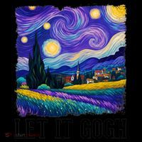 Let It Gogh Funny Art Starry Night Coffee Mug thumb 5