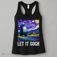 Let It Gogh Funny Art Starry Night Women's Tank Top thumb 3