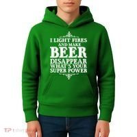 Light Fires And Make Beer Disappear  Kids Hoodie thumb 4