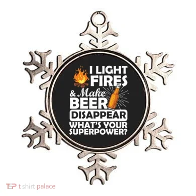 Light Fires Make Beer Disappear Superpower  Ornament