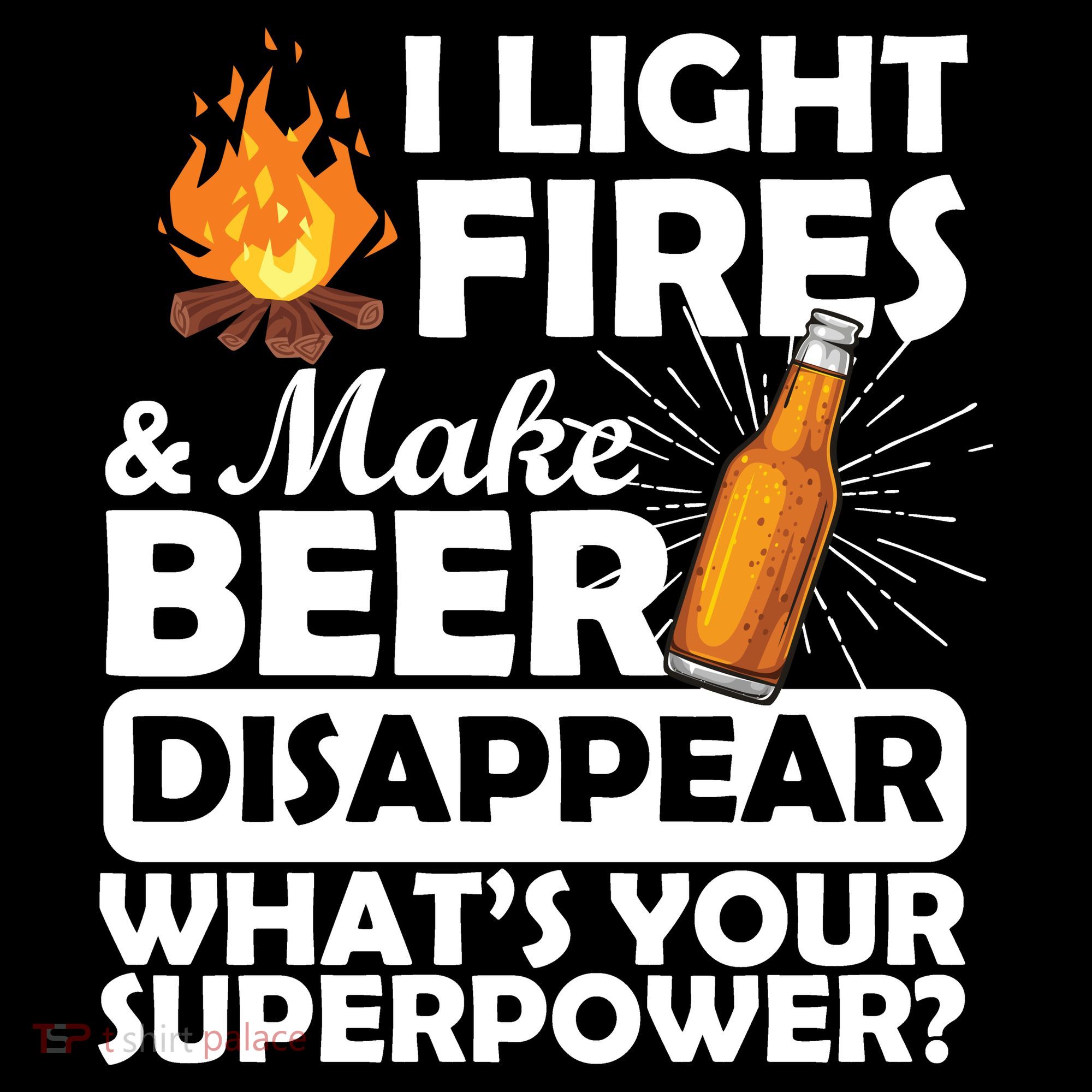 Light Fires Make Beer Disappear Superpower  Ornament