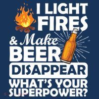 Light Fires Make Beer Disappear Superpower  Doggie Tank thumb 4