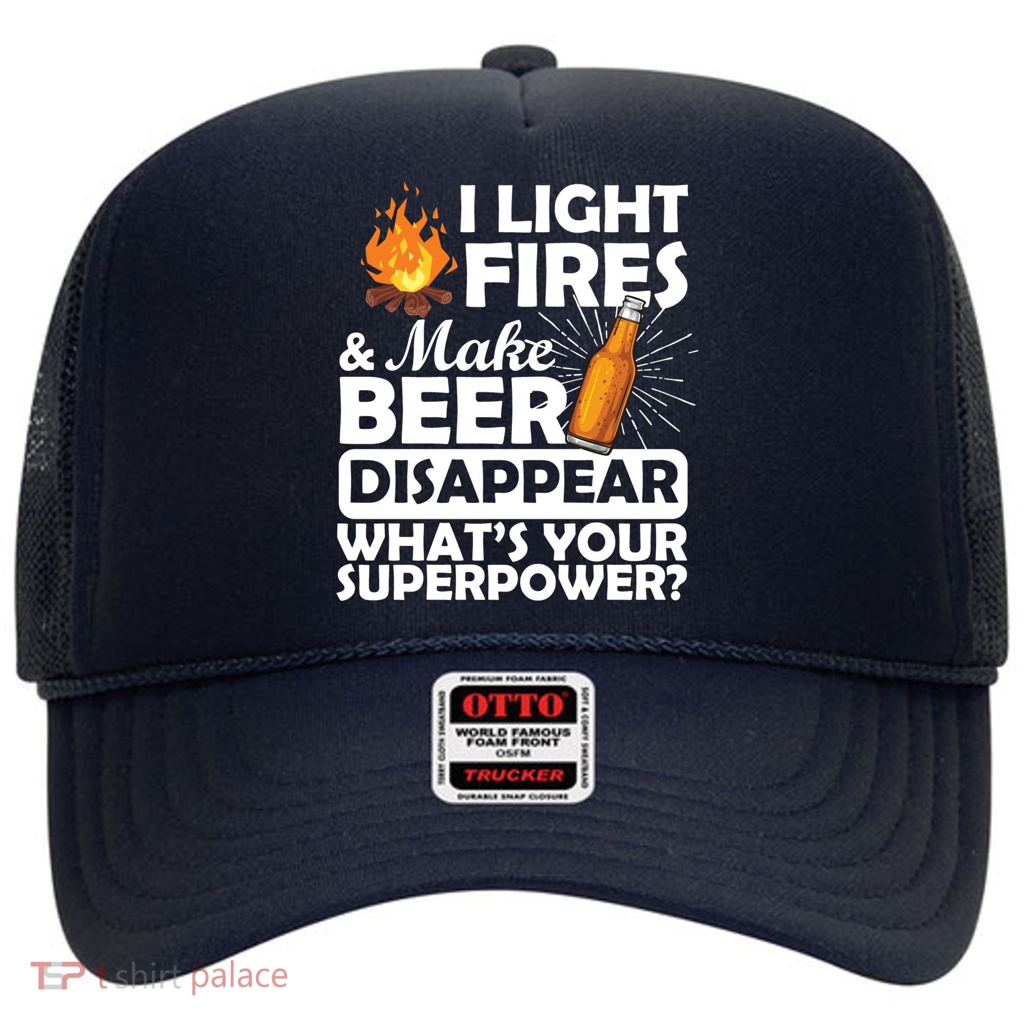 Light Fires Make Beer Disappear Superpower  Hat