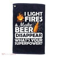 Light Fires Make Beer Disappear Superpower  Golf Towel thumb 0