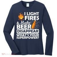 Light Fires Make Beer Disappear Superpower  Women's Long Sleeve Shirt thumb 0