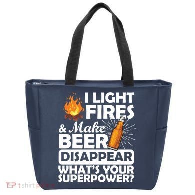Light Fires Make Beer Disappear Superpower  Tote Bag