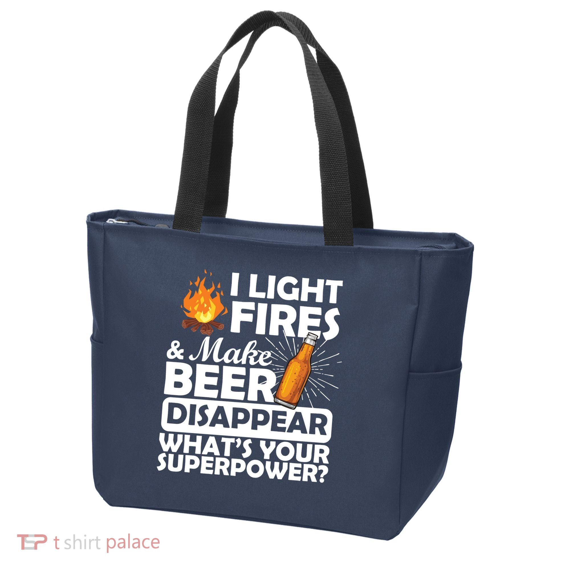 Light Fires Make Beer Disappear Superpower  Tote Bag