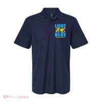 Light It Up Blue Autism Awareness Puzzle Pieces Polo thumb 0