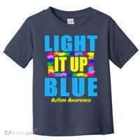 Light It Up Blue Autism Awareness Puzzle Pieces Toddler T-Shirt thumb 0