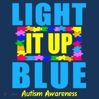 Light It Up Blue Autism Awareness Puzzle Pieces Women's T-Shirt thumb 6