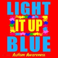Light It Up Blue Autism Awareness Puzzle Pieces Santa Hat thumb 1