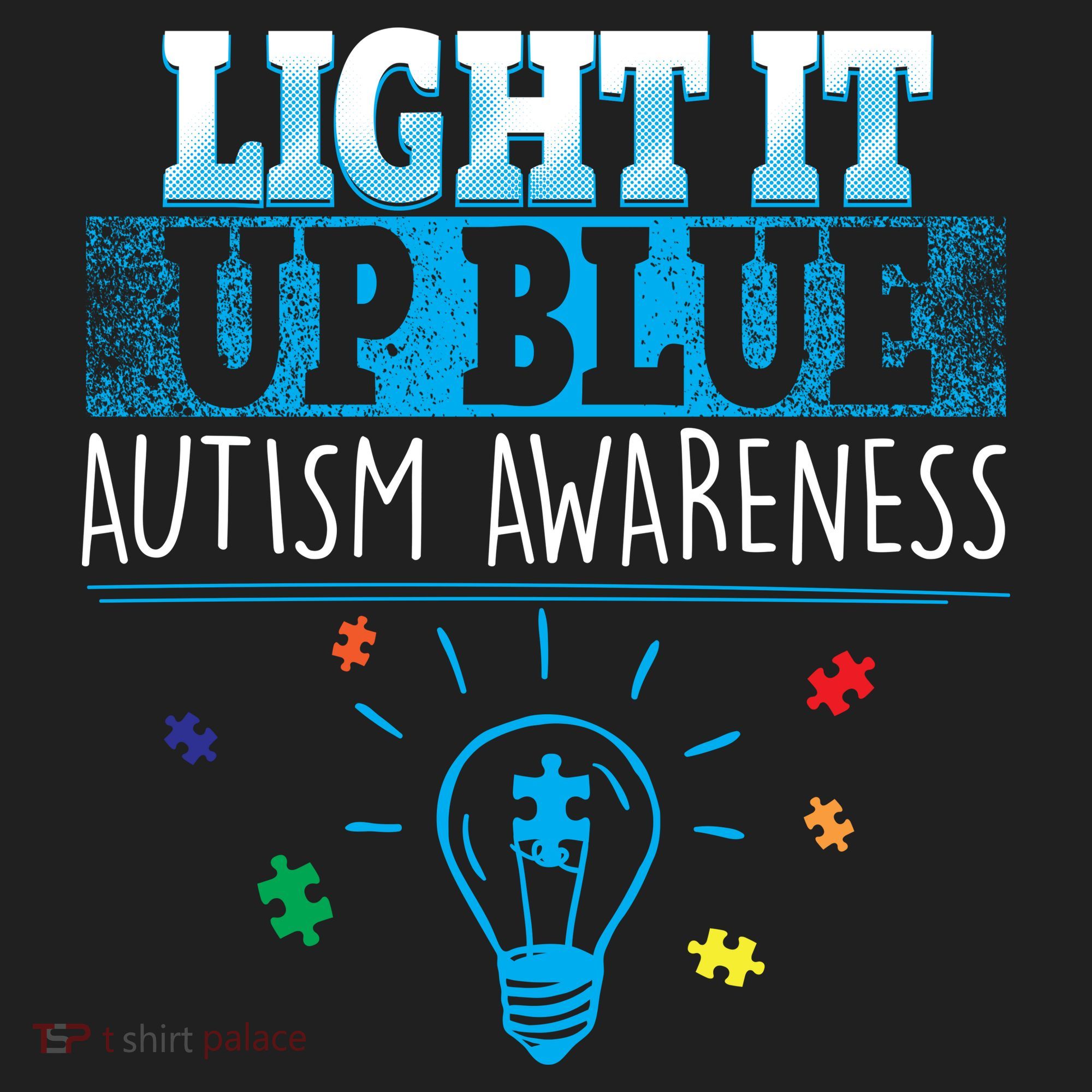 Light It Up Blue Autism Puzzle Bulb Women's Sweatshirt