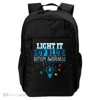 Light It Up Blue Autism Puzzle Bulb Backpack thumb 0
