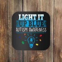 Light It Up Blue Autism Puzzle Bulb Coaster thumb 0