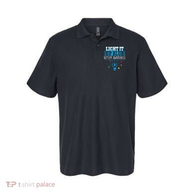 Light It Up Blue Autism Puzzle Bulb Polo