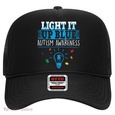 Light It Up Blue Autism Puzzle Bulb Hat
