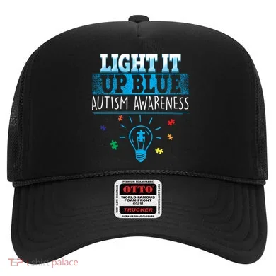 Light It Up Blue Autism Puzzle Bulb Hat