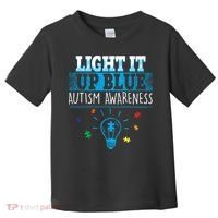 Light It Up Blue Autism Puzzle Bulb Toddler T-Shirt thumb 0