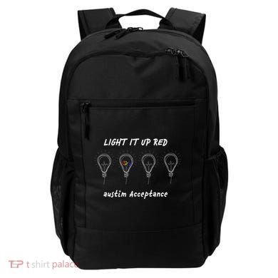 Light It Up Red Autism Acceptance Backpack
