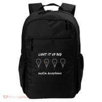 Light It Up Red Autism Acceptance Backpack thumb 0