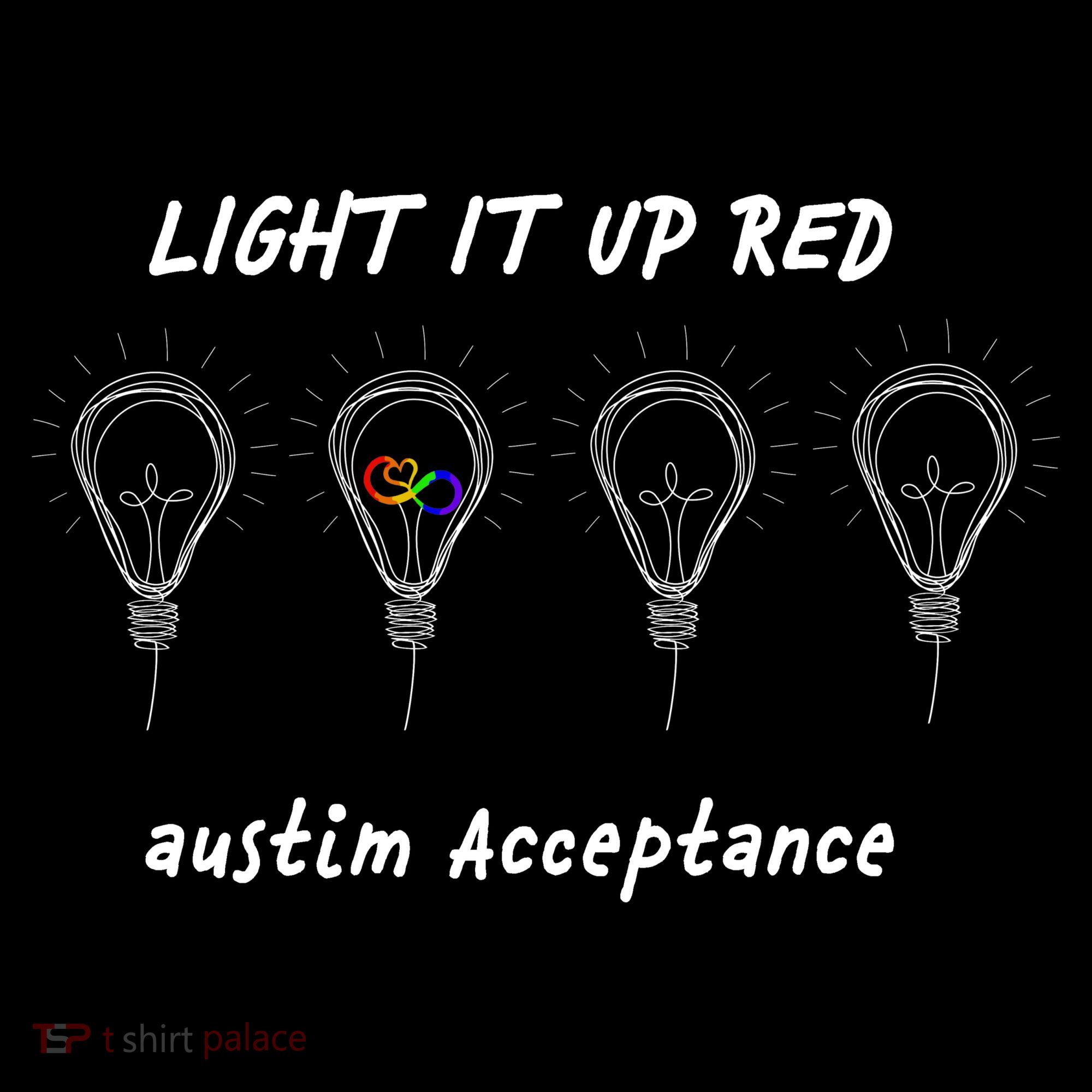 Light It Up Red Autism Acceptance Bucket Hat
