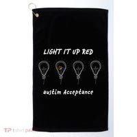 Light It Up Red Autism Acceptance Golf Towel thumb 0