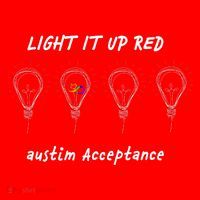 Light It Up Red Autism Acceptance Long Sleeve Shirt thumb 2