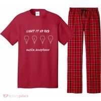 Light It Up Red Autism Acceptance Pajama Set thumb 0