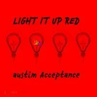 Light It Up Red Autism Acceptance Santa Hat thumb 1