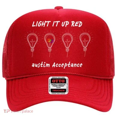 Light It Up Red Autism Acceptance Hat