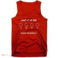 Light It Up Red Autism Acceptance Tank Top thumb 0